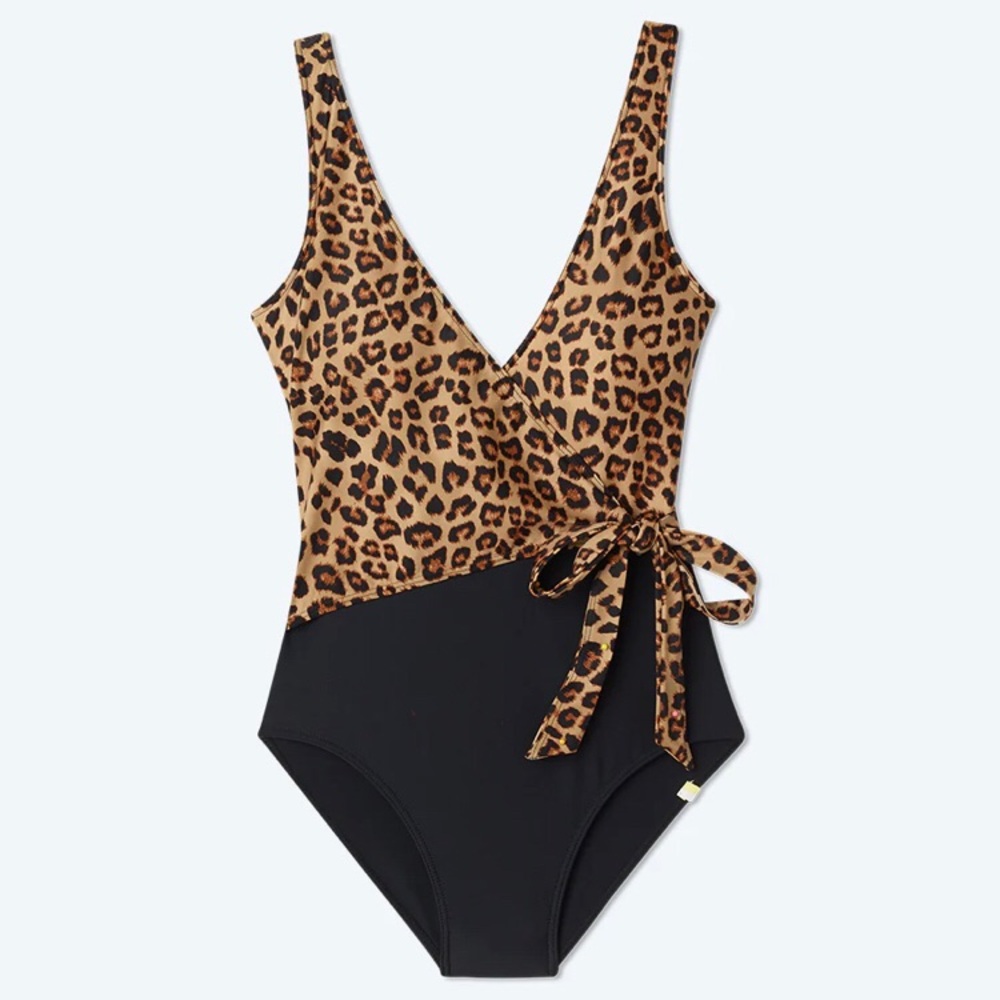 One piece wrap swimsuit